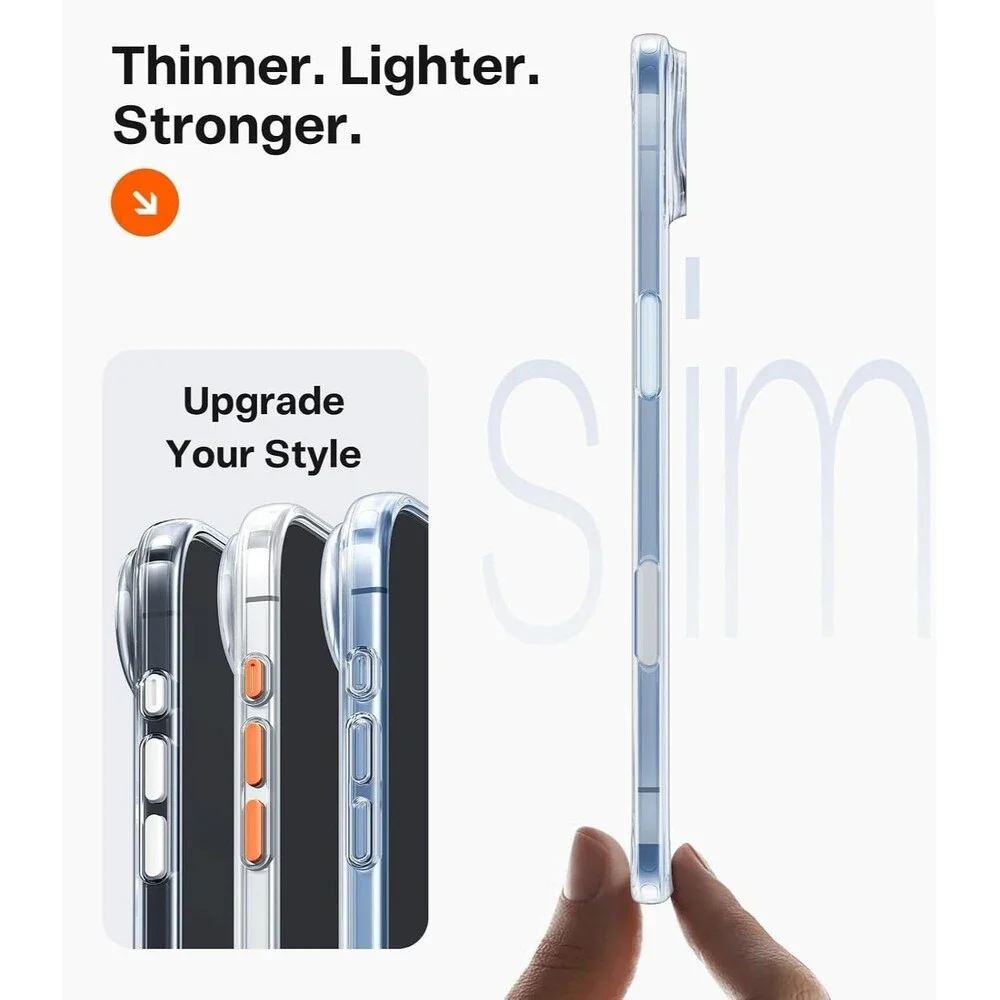 TORRAS Stronger Magnetic Clear for iPhone 17 Air Case, Anti Yellowing, Magsafe
